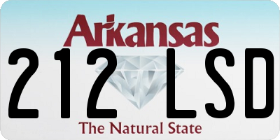 AR license plate 212LSD
