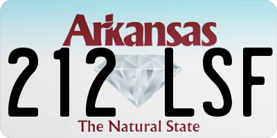 AR license plate 212LSF