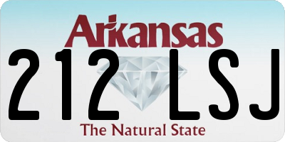 AR license plate 212LSJ