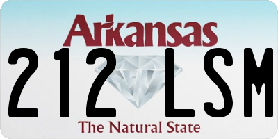 AR license plate 212LSM