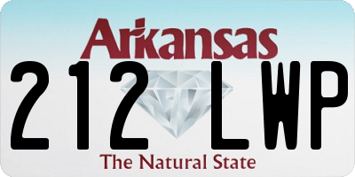AR license plate 212LWP