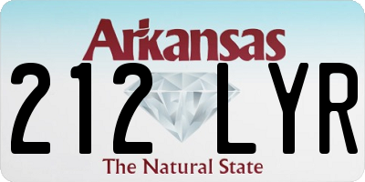 AR license plate 212LYR