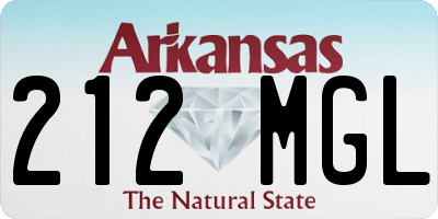 AR license plate 212MGL