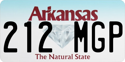 AR license plate 212MGP