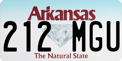 AR license plate 212MGU