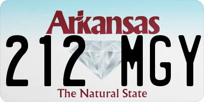 AR license plate 212MGY