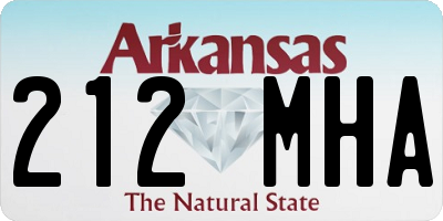 AR license plate 212MHA