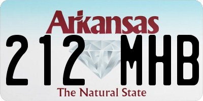AR license plate 212MHB