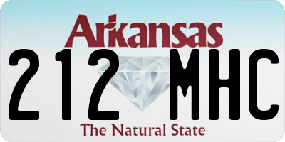AR license plate 212MHC
