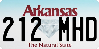 AR license plate 212MHD