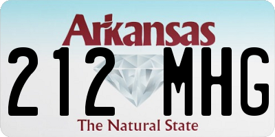 AR license plate 212MHG