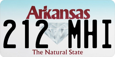 AR license plate 212MHI