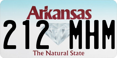 AR license plate 212MHM