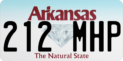 AR license plate 212MHP