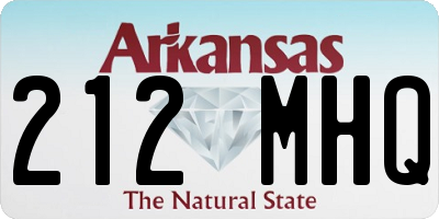 AR license plate 212MHQ