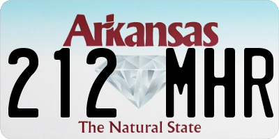 AR license plate 212MHR