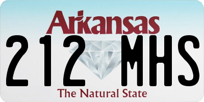 AR license plate 212MHS