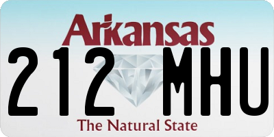 AR license plate 212MHU