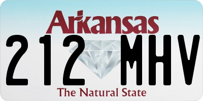 AR license plate 212MHV