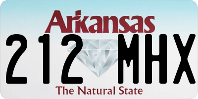 AR license plate 212MHX
