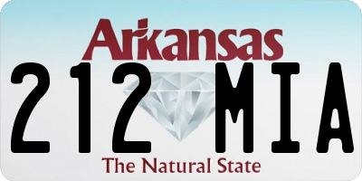 AR license plate 212MIA