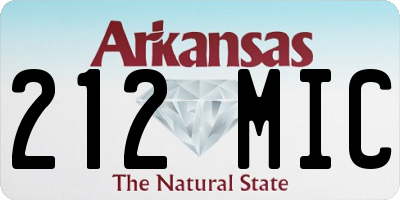 AR license plate 212MIC