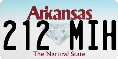 AR license plate 212MIH