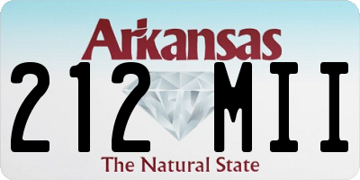 AR license plate 212MII