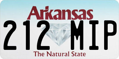 AR license plate 212MIP