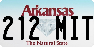 AR license plate 212MIT