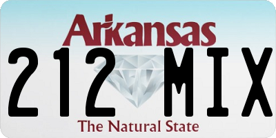 AR license plate 212MIX