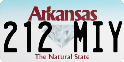 AR license plate 212MIY