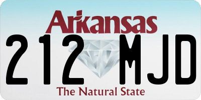 AR license plate 212MJD