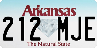 AR license plate 212MJE