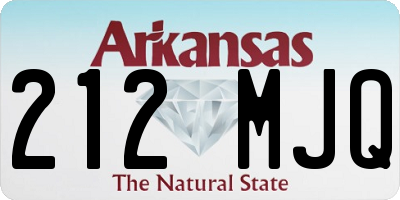 AR license plate 212MJQ