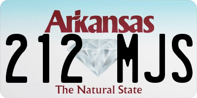 AR license plate 212MJS