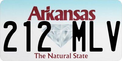 AR license plate 212MLV