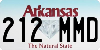 AR license plate 212MMD