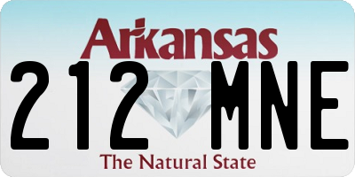 AR license plate 212MNE