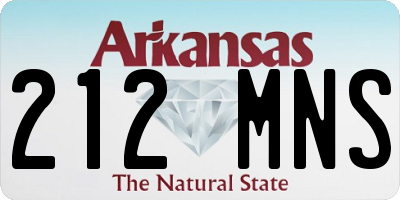 AR license plate 212MNS
