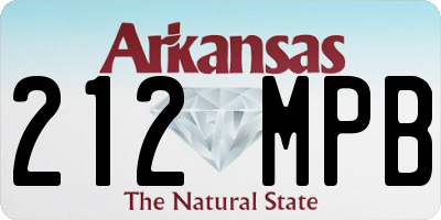 AR license plate 212MPB