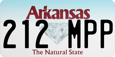 AR license plate 212MPP