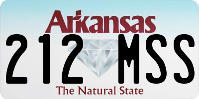 AR license plate 212MSS