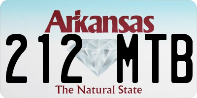 AR license plate 212MTB