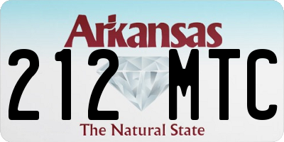 AR license plate 212MTC