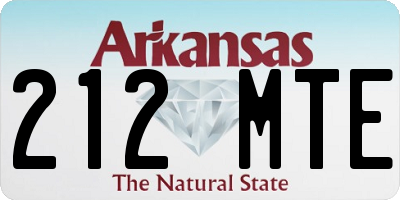 AR license plate 212MTE