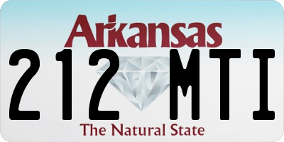AR license plate 212MTI