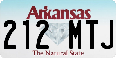 AR license plate 212MTJ