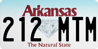 AR license plate 212MTM