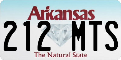 AR license plate 212MTS